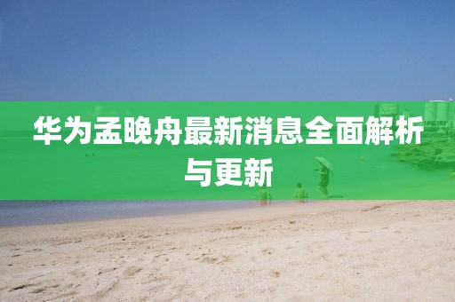 華為孟晚舟最新消息全面解析與更新