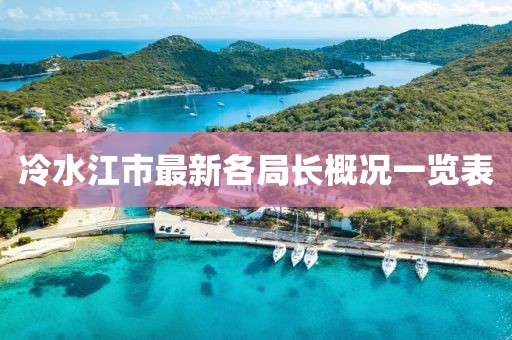 冷水江市最新各局長(zhǎng)概況一覽表