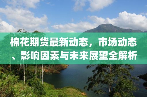 棉花期貨最新動態，市場動態、影響因素與未來展望全解析