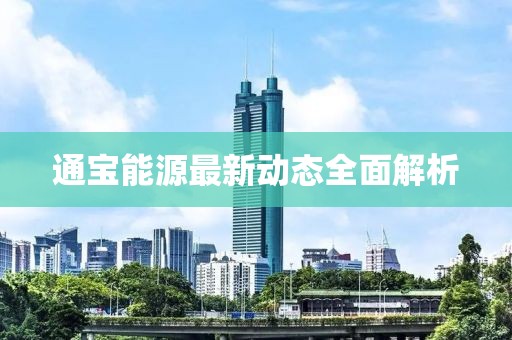 通寶能源最新動態全面解析